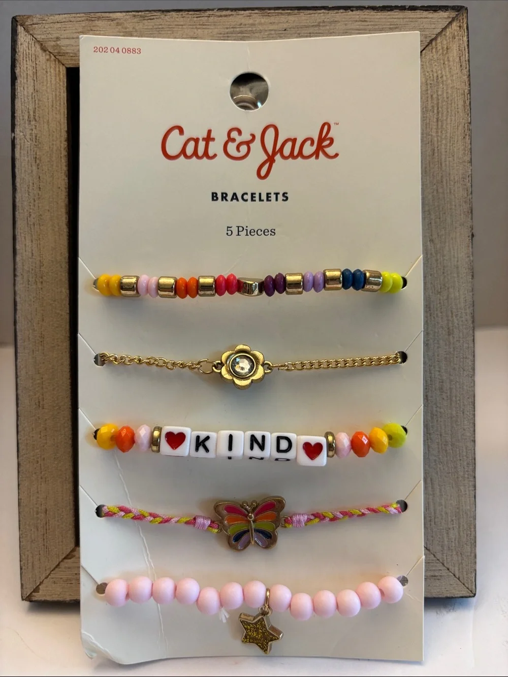 💕5/25💕Cat & Jack Girls Pink & Multicolor 5-Pack Bracelet Set